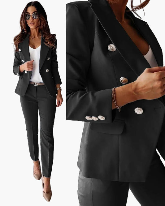 Damen Business Anzug Set – Elegantes Blazer & Hose Ensemble, Modernes Tailoring für Büro & Anlass