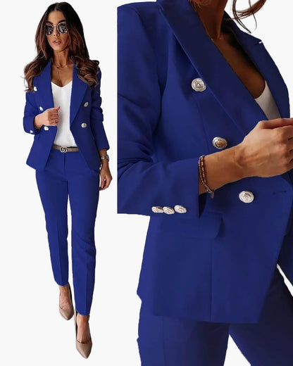 Damen Business Anzug Set – Elegantes Blazer & Hose Ensemble, Modernes Tailoring für Büro & Anlass