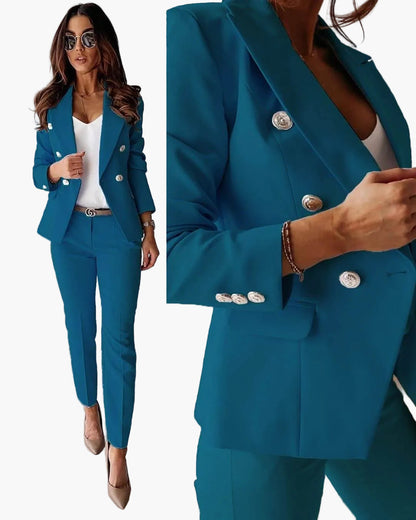 Damen Business Anzug Set – Elegantes Blazer & Hose Ensemble, Modernes Tailoring für Büro & Anlass