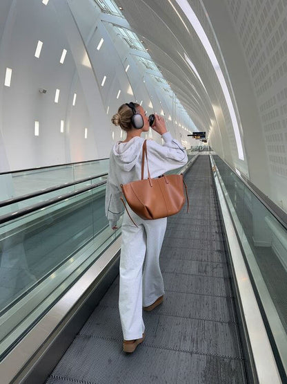 Damen Vintage Shopper Tasche – Stilvolle große Tote Bag für Alltag & Freizeit