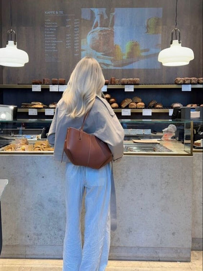 Damen Vintage Shopper Tasche – Stilvolle große Tote Bag für Alltag & Freizeit