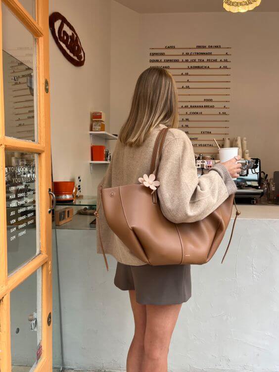 Damen Vintage Shopper Tasche – Stilvolle große Tote Bag für Alltag & Freizeit