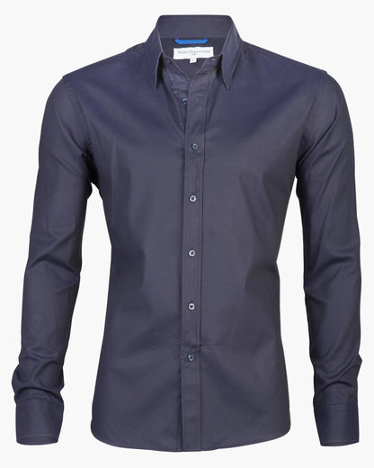 Herren Slim Fit Hemd mit verdecktem Reißverschluss – Modernes Business & Freizeit Design