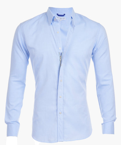 Herren Slim Fit Hemd mit verdecktem Reißverschluss – Modernes Business & Freizeit Design