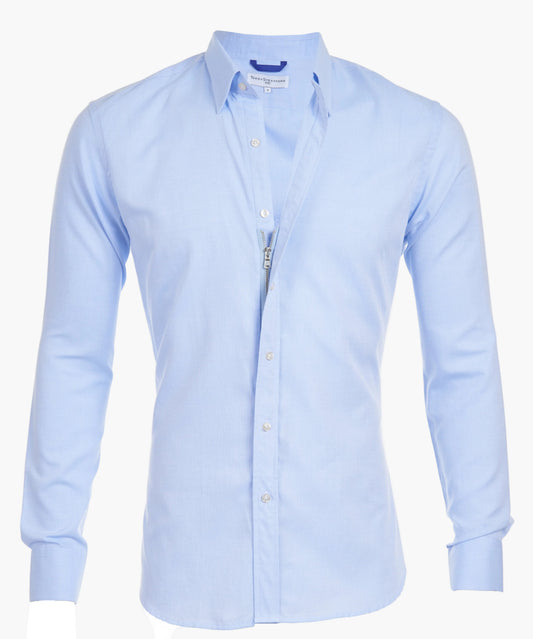 Herren Slim Fit Hemd mit verdecktem Reißverschluss – Modernes Business & Freizeit Design