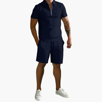 Herren Polo & Shorts Set – Modernes, Smart-Casual Sommer Outfit für Freizeit & Events