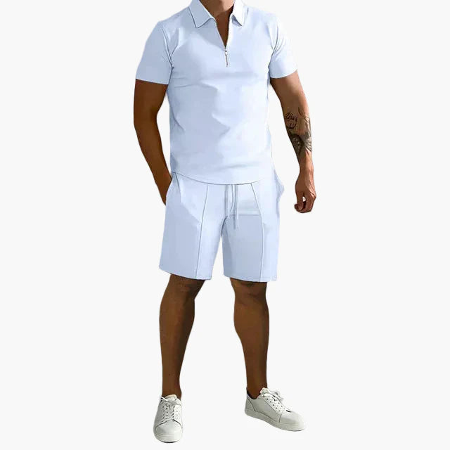 Herren Polo & Shorts Set – Modernes, Smart-Casual Sommer Outfit für Freizeit & Events