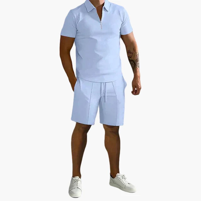 Herren Polo & Shorts Set – Modernes, Smart-Casual Sommer Outfit für Freizeit & Events