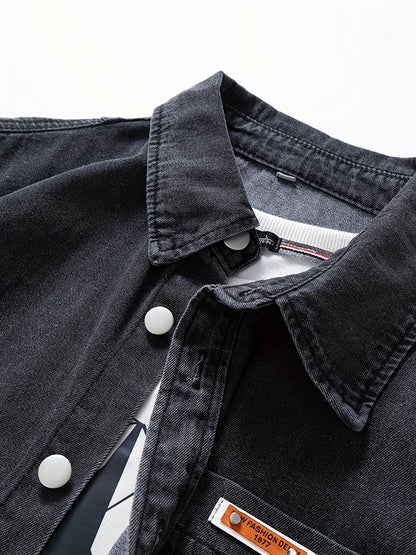 Herren Denim Overshirt – Lässiger Style für Alltag & Freizeit
