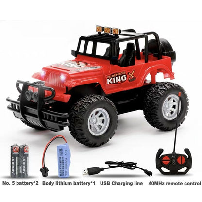 Jungen Ferngesteuertes Offroad Spielzeugauto – RC Jeep für Abenteuer und Spaß, mit Fernbedienung