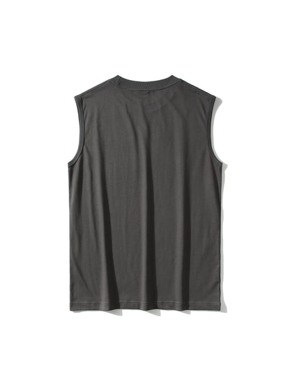 Herren Basic Muskelshirt Ärmellos Sport Freizeit Tanktop