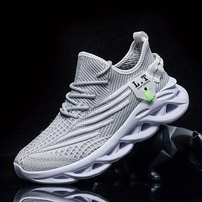 Herren Sneaker Sportliche Laufschuhe mit Atmungsaktivem Design und Modischer Sohle