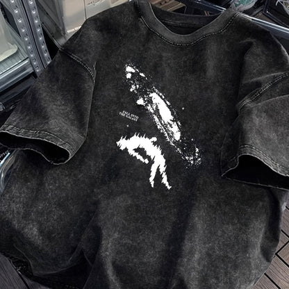 Herren Oversize Streetwear T-Shirt mit Print – Lässiger Stil für Alltag und Freizeit