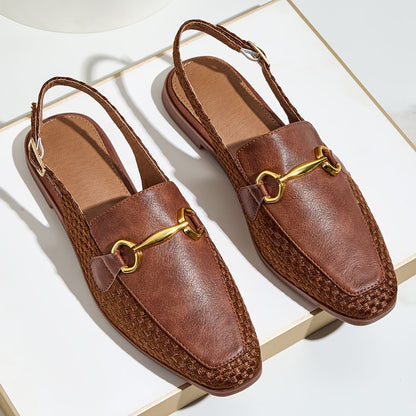 Damen Slingback-Loafer mit Pferdebit-Detail – Eleganter Business- und Freizeit-Schuh