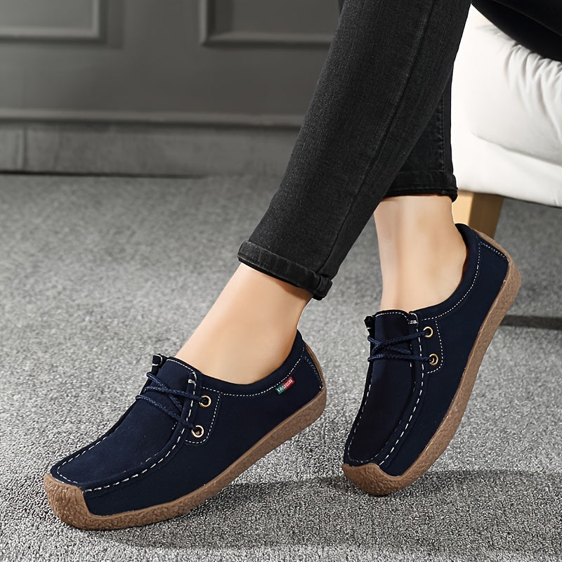Damen Freizeitschuhe – Bequeme Mokassin-Slipper im Casual-Stil für Alltag und Büro
