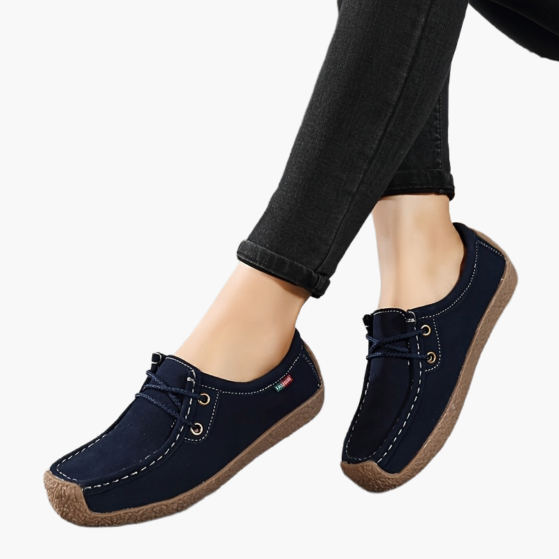 Damen Freizeitschuhe – Bequeme Mokassin-Slipper im Casual-Stil für Alltag und Büro