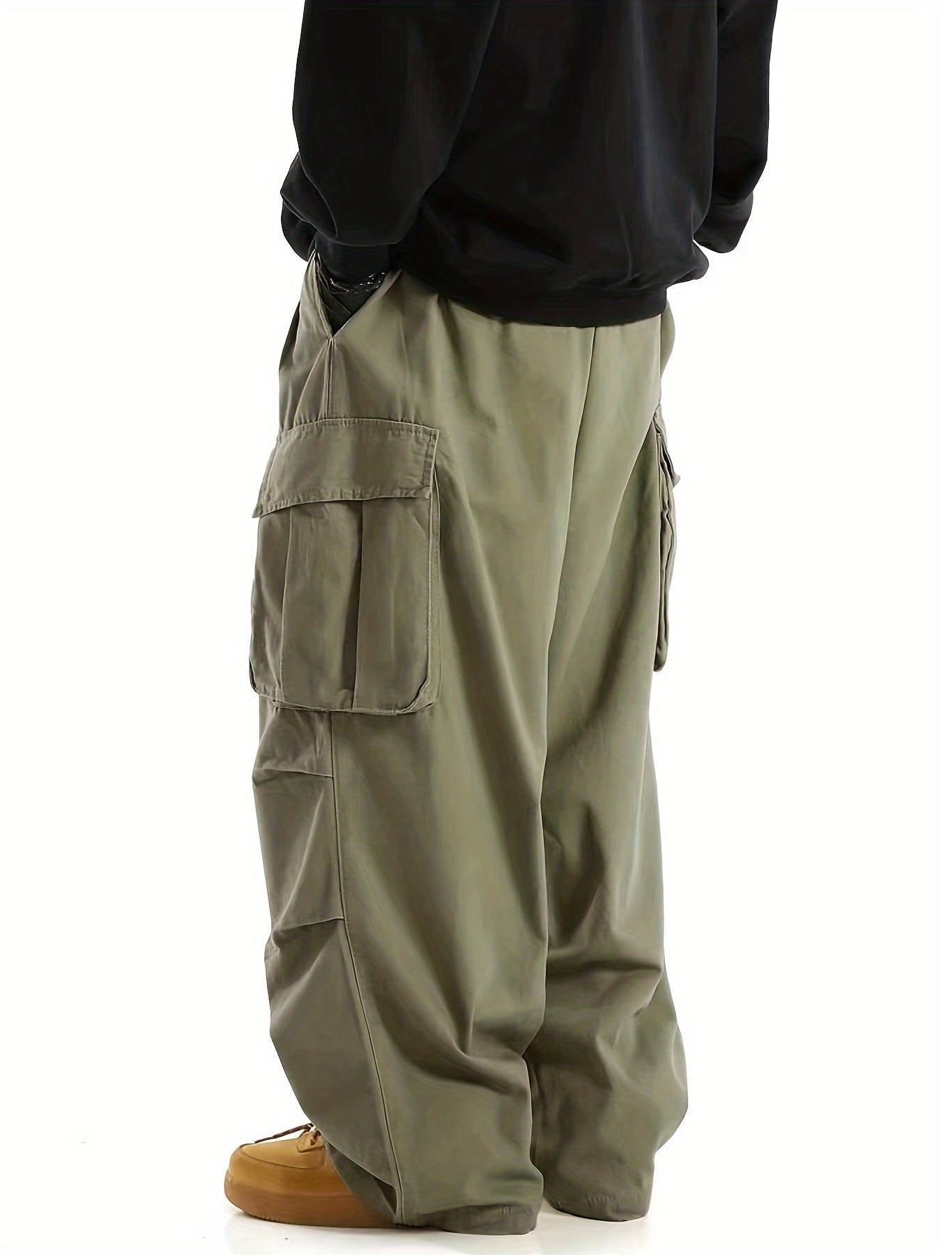 Herren Weite Cargo-Hose Streetwear Urban Style