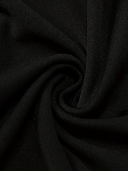 Damen Elegantes One-Shoulder Abendkleid mit Federbesatz – Figurbetontes Maxi-Kleid für besondere Anlässe