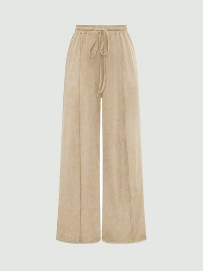 Damen Freizeit-Jumpsuit mit weitem Bein und Square-Neck Body – Stilvoller Einteiler für Alltag & Lounge