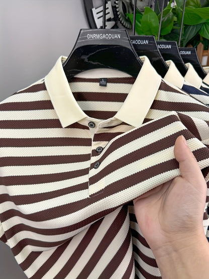 Herren Polohemd Kurzarm mit Streifen – Klassischer Freizeitstil für Alltag und Freizeit