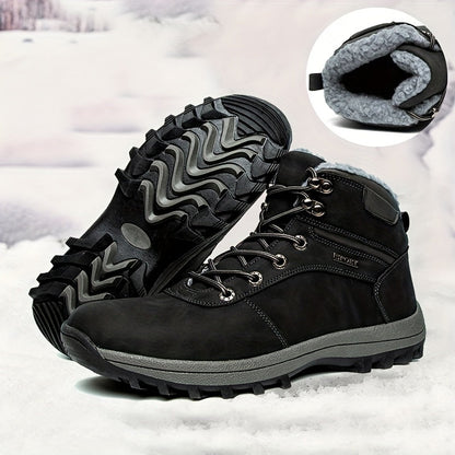 Herren Winterstiefel Outdoor Schnürstiefel Warm Gefüttert