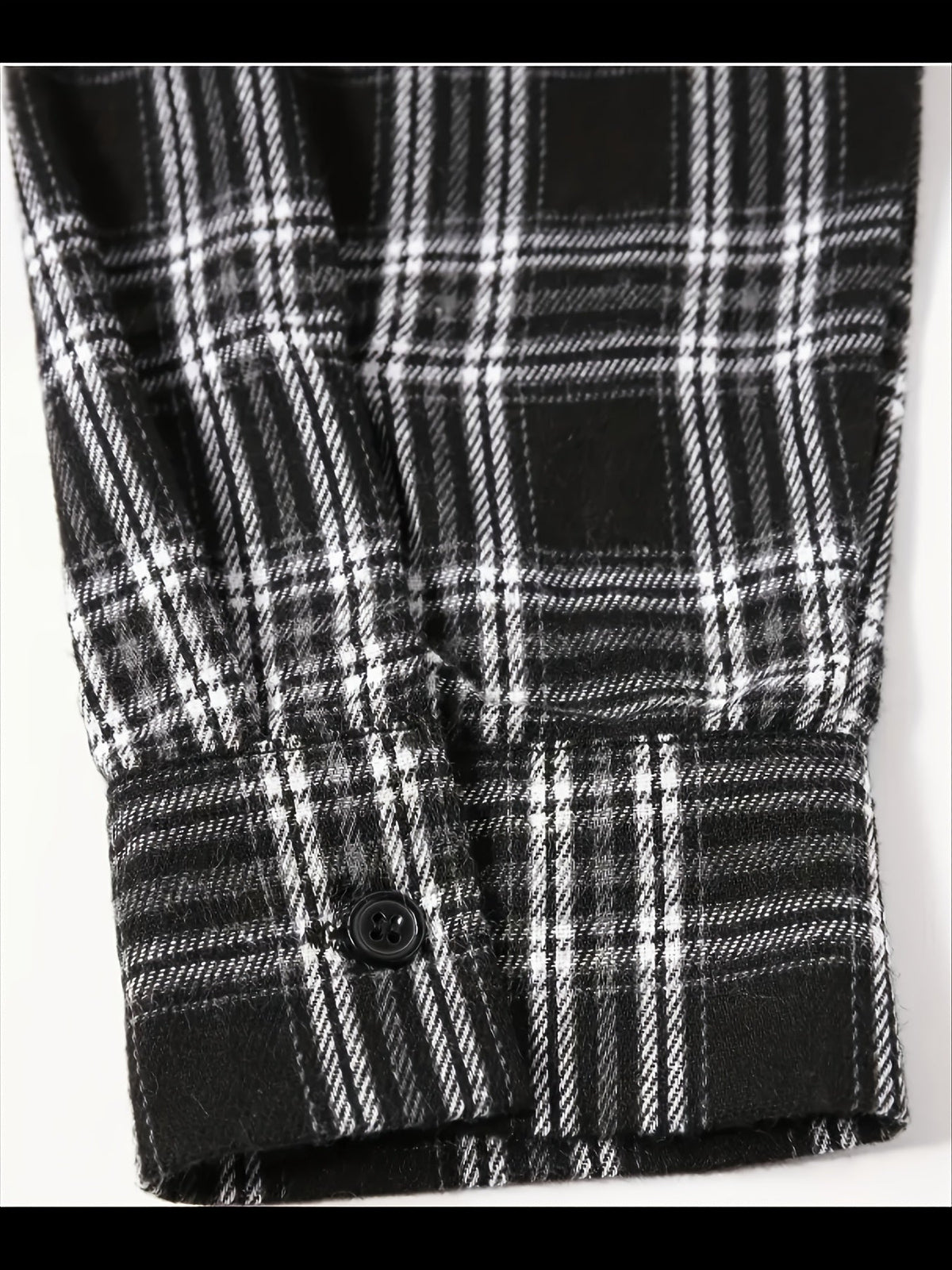 Hoodie Braun/Schwarz Kariert mit Kapuze und Brusttasche