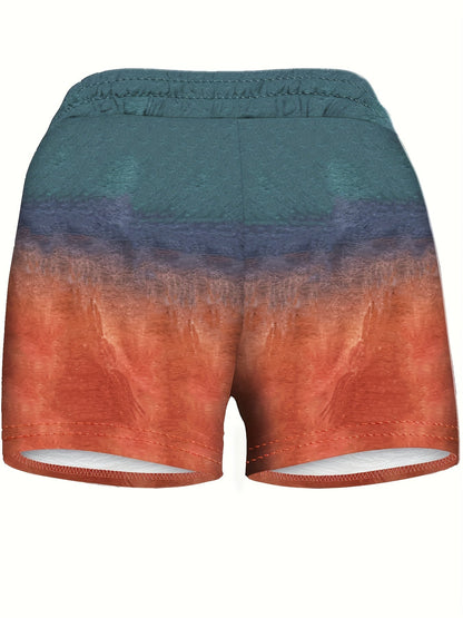 Damen Freizeit-Shorts mit Print und Kordelzug – Perfekt für den Sommer und Urlaub