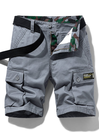 Herren Cargo Shorts mit Gürtel – Klassisches Freizeitdesign, Ideal für Outdoor und Alltag