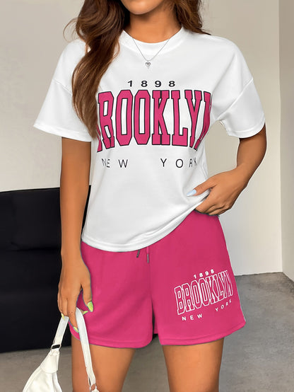 Damen Freizeit Zweiteiler Set Brooklyn New York – Sportlicher Streetstyle für Alltag und Lounge
