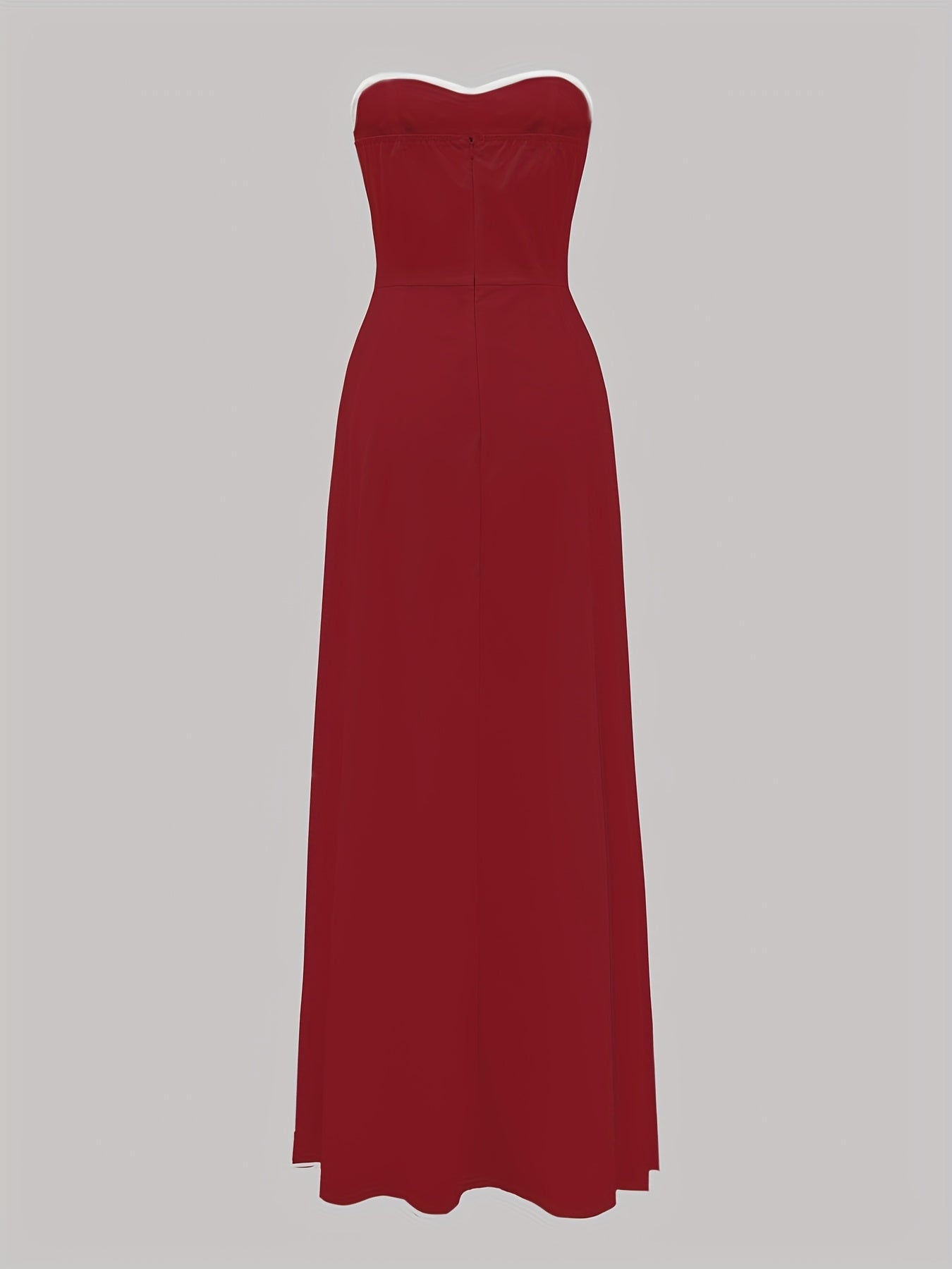 Damen Elegantes Abendkleid mit Bandeau-Design und Knopfleiste – Perfekt für festliche Anlässe