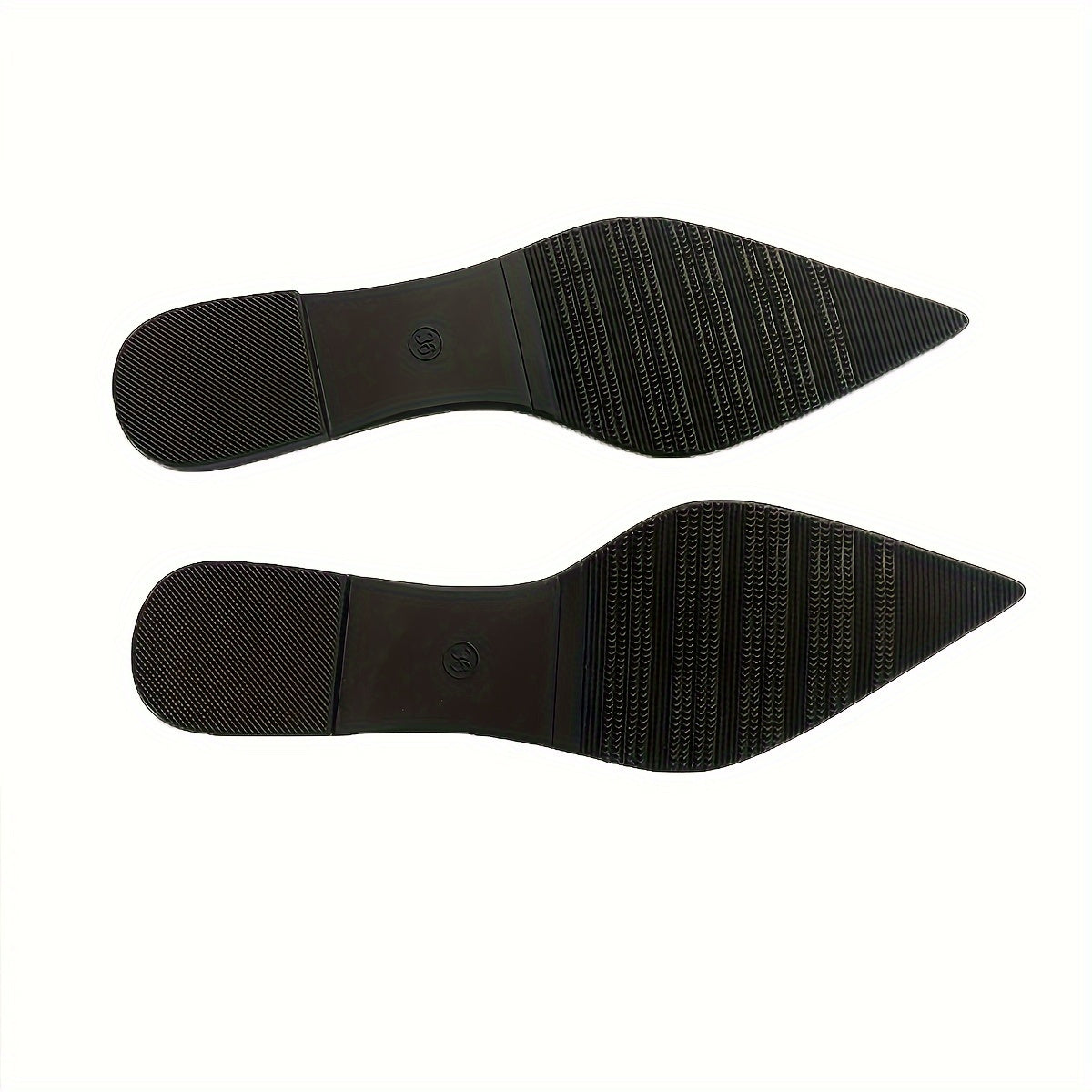 Damen Elegante Spitz-Toe Ballerinas mit Verzierung für festliche Anlässe
