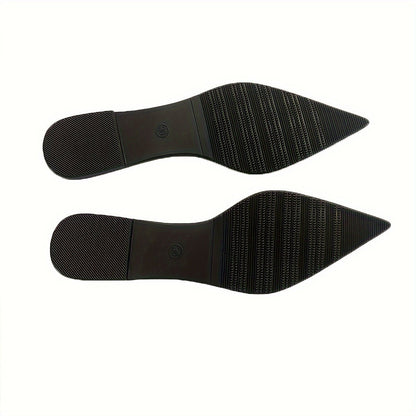 Damen Elegante Spitz-Toe Ballerinas mit Verzierung für festliche Anlässe