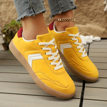 Damen Retro Sneaker im Casual Look – Bequeme Freizeitschuhe für Alltag und Streetstyle