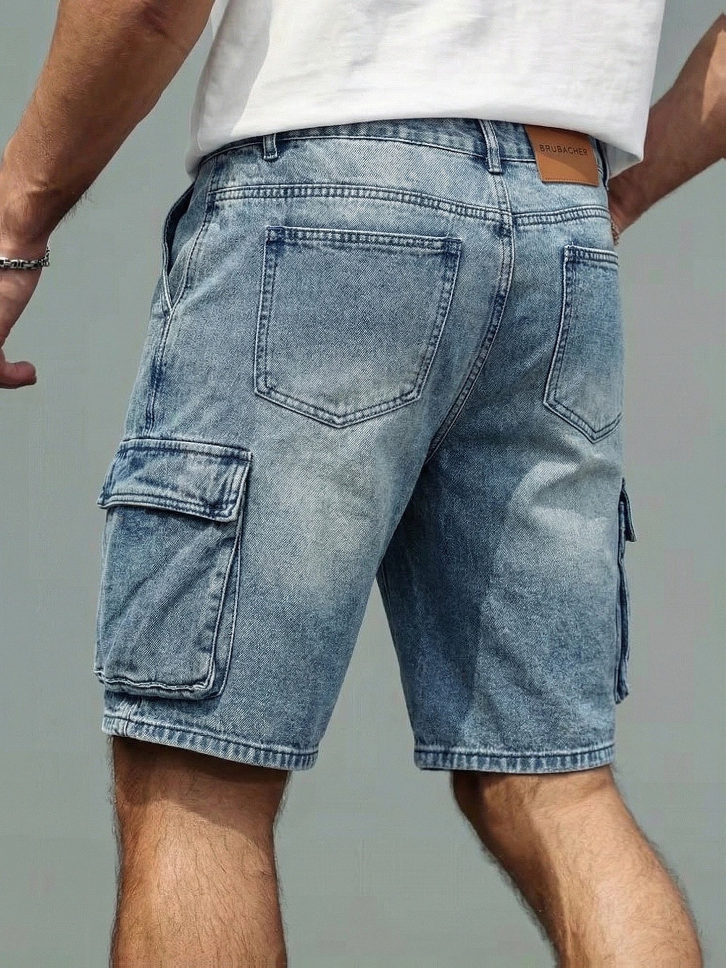 Herren Cargo Denim Shorts – Lässige Jeansshorts mit Taschen, Alltag & Freizeit