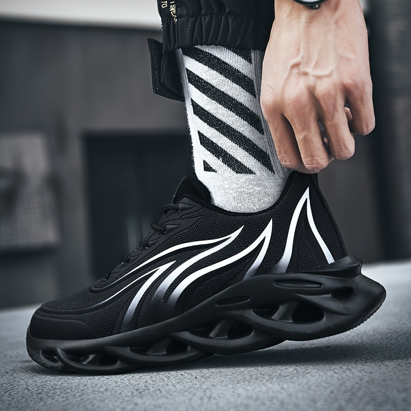 Herren Laufschuhe mit futuristischem Design und Komfortsohle – Sportliche Sneakers für Training & Alltag