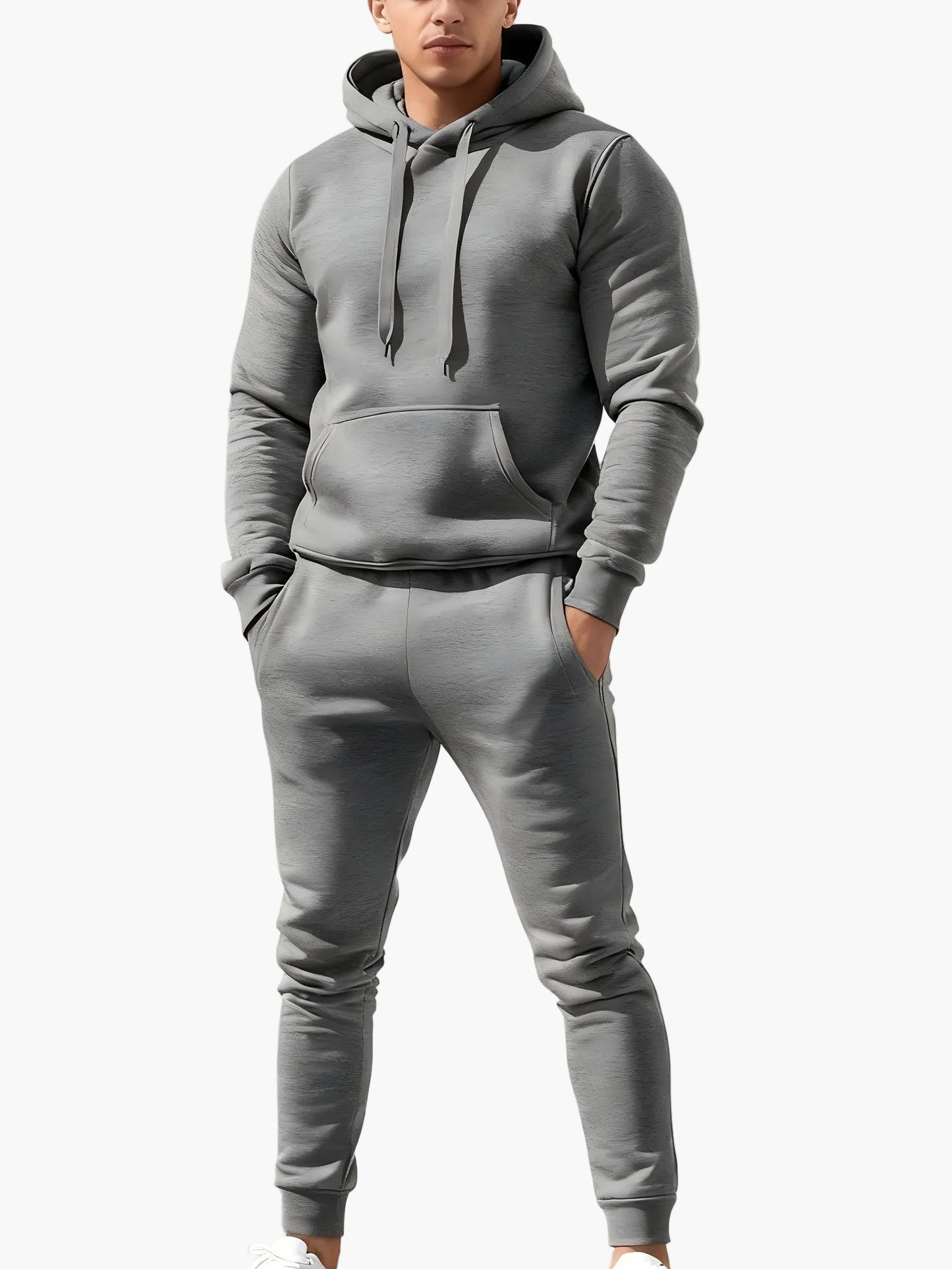 Herren Hoodie Trainingsanzug Set – Athleisure Freizeit & Sport Regular Fit