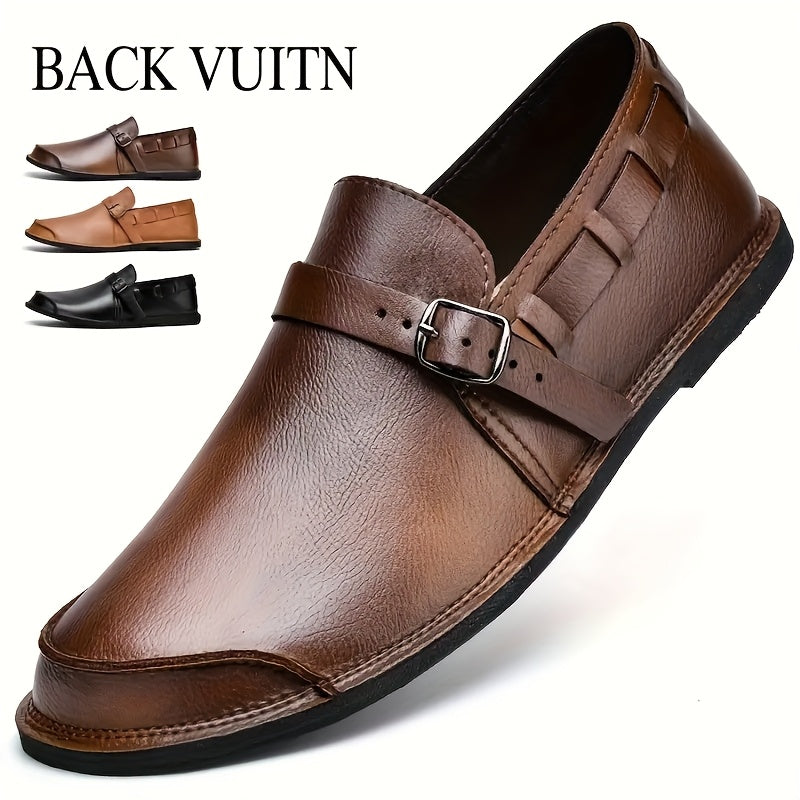 Herren Slip-On Loafer mit Schnalle – Eleganter und bequemer Freizeitschuh