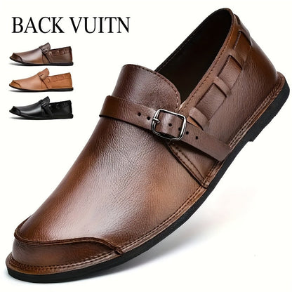 Herren Slip-On Loafer mit Schnalle – Eleganter und bequemer Freizeitschuh