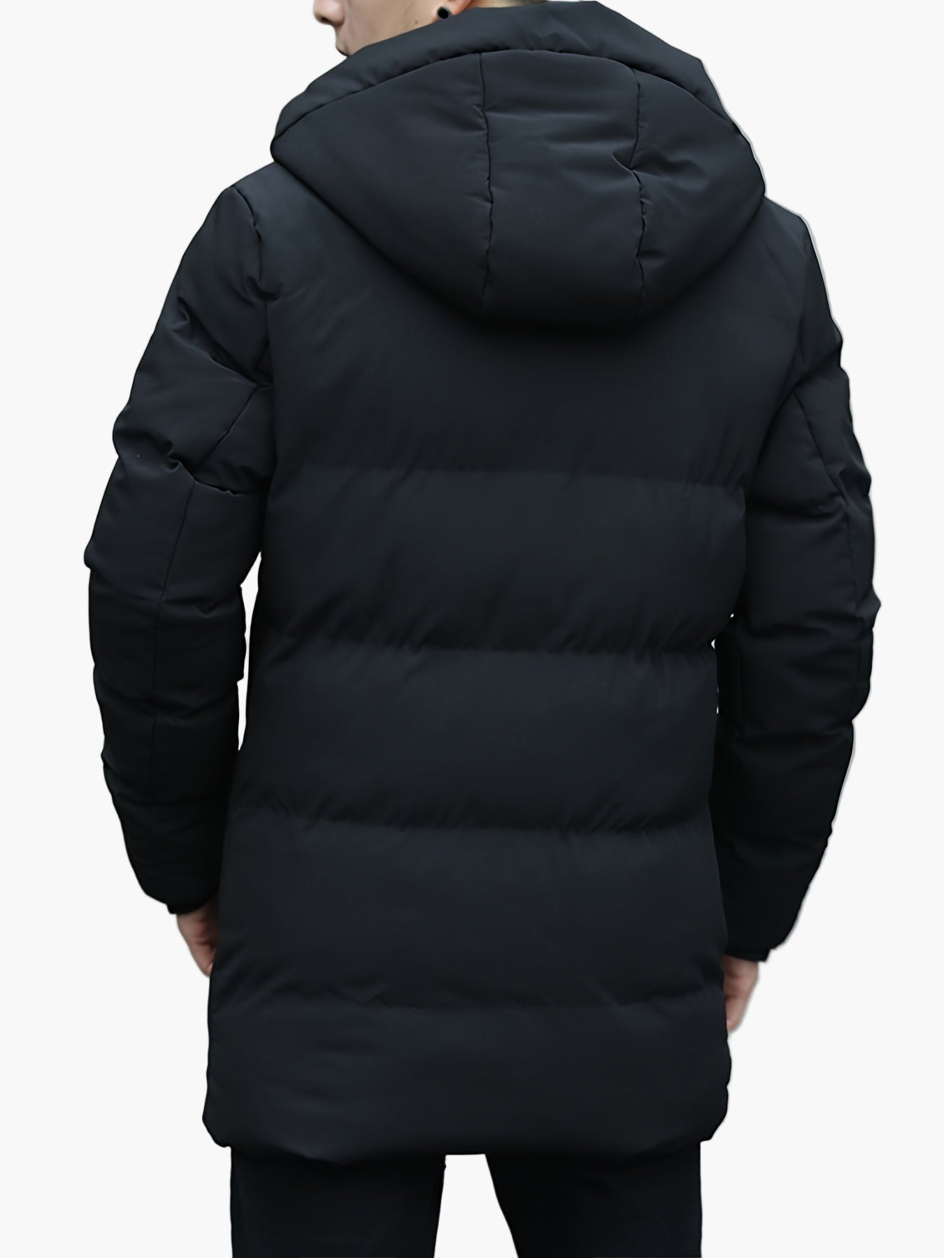 Herren Winter Steppjacke mit Kapuze – Modische Alltag & Freizeitjacke