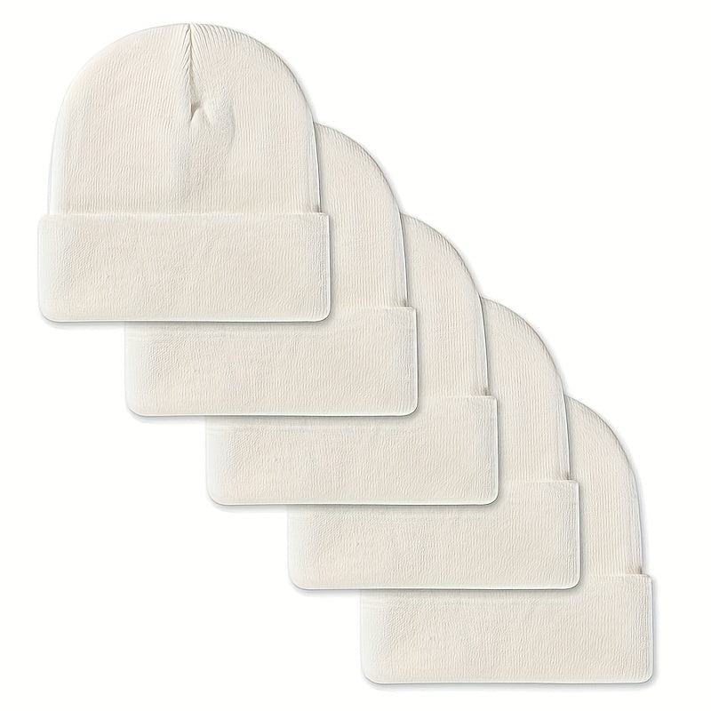 Unisex Beanie Mütze Strickmütze gerippt in verschiedenen Farben
