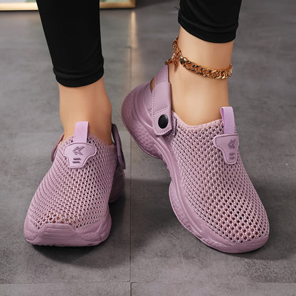 Damen Slip-On Sportliche Clogs – Bequeme Freizeitschuhe mit Fersenriemen