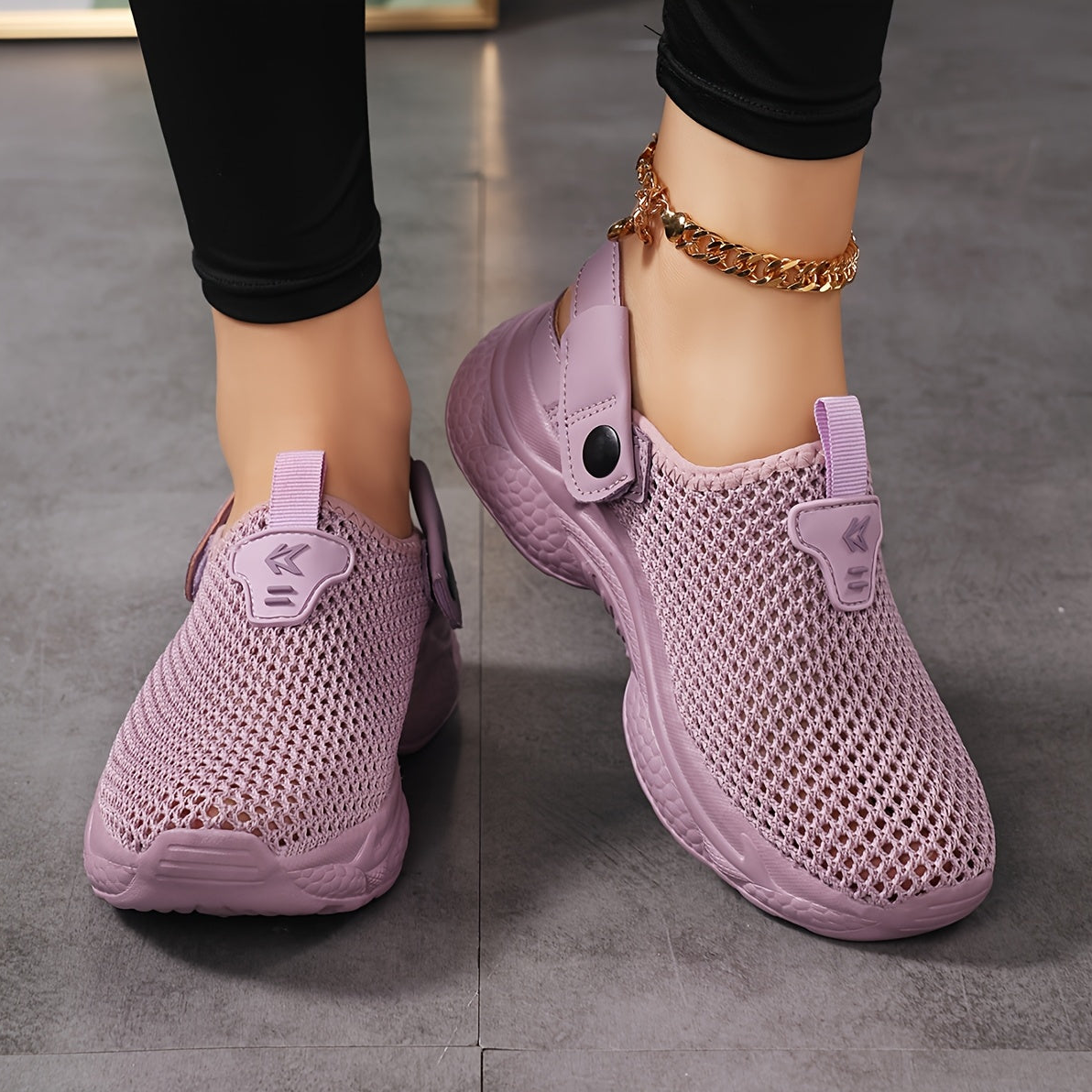 Damen Slip-On Sportliche Clogs – Bequeme Freizeitschuhe mit Fersenriemen