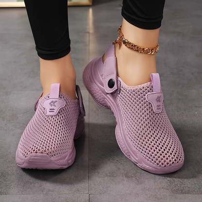 Damen Slip-On Sportliche Clogs – Bequeme Freizeitschuhe mit Fersenriemen