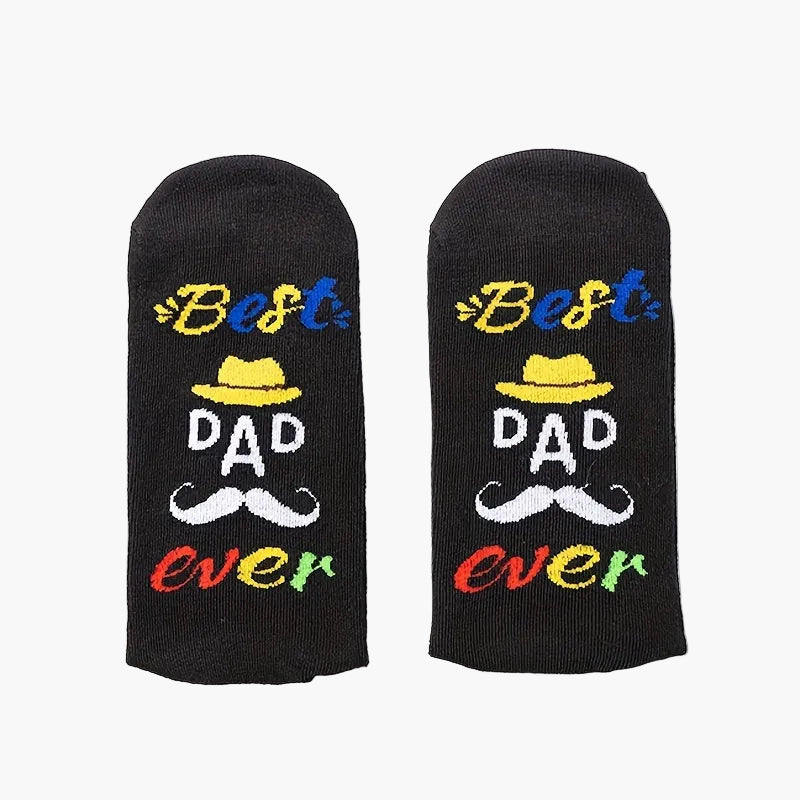 Herren Socken mit "Best Dad Ever" Motiv – Lustige Vatertags-Geschenkidee