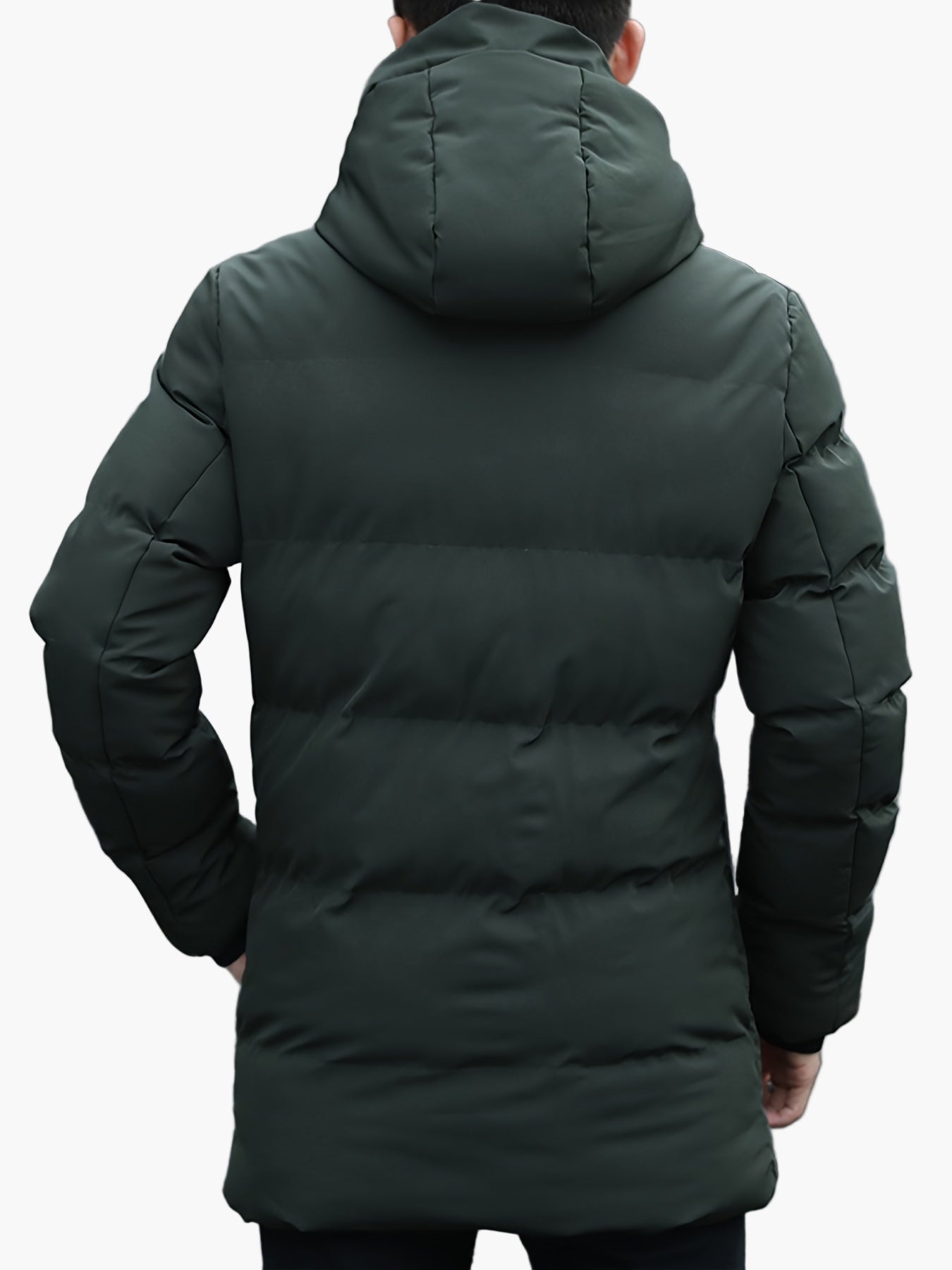 Herren Winter Steppjacke mit Kapuze – Modische Alltag & Freizeitjacke