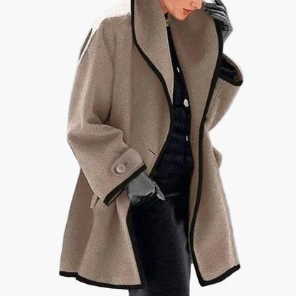 Damen Oversize Veganer Wollmantel – Moderner Wintermantel für stilbewusste Frauen