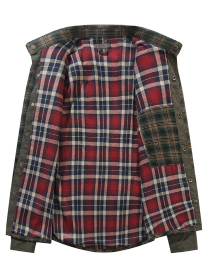 Herren Outdoor Holzfällerhemd im Karomuster – Lässige Arbeitsjacke für Freizeit und Alltag