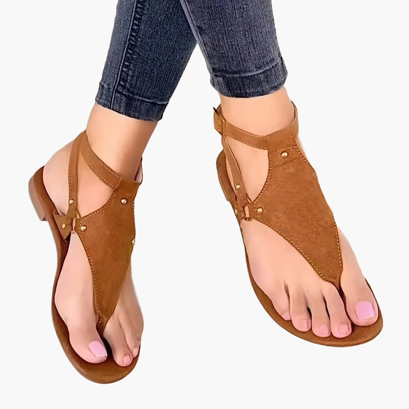 Damen Sandalen mit Zehentrenner und Schnallenverschluss – Elegante Sommerschuhe für Freizeit & Alltag