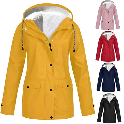 Damen Outdoorjacke mit Kapuze – Wind- und Wetterfest