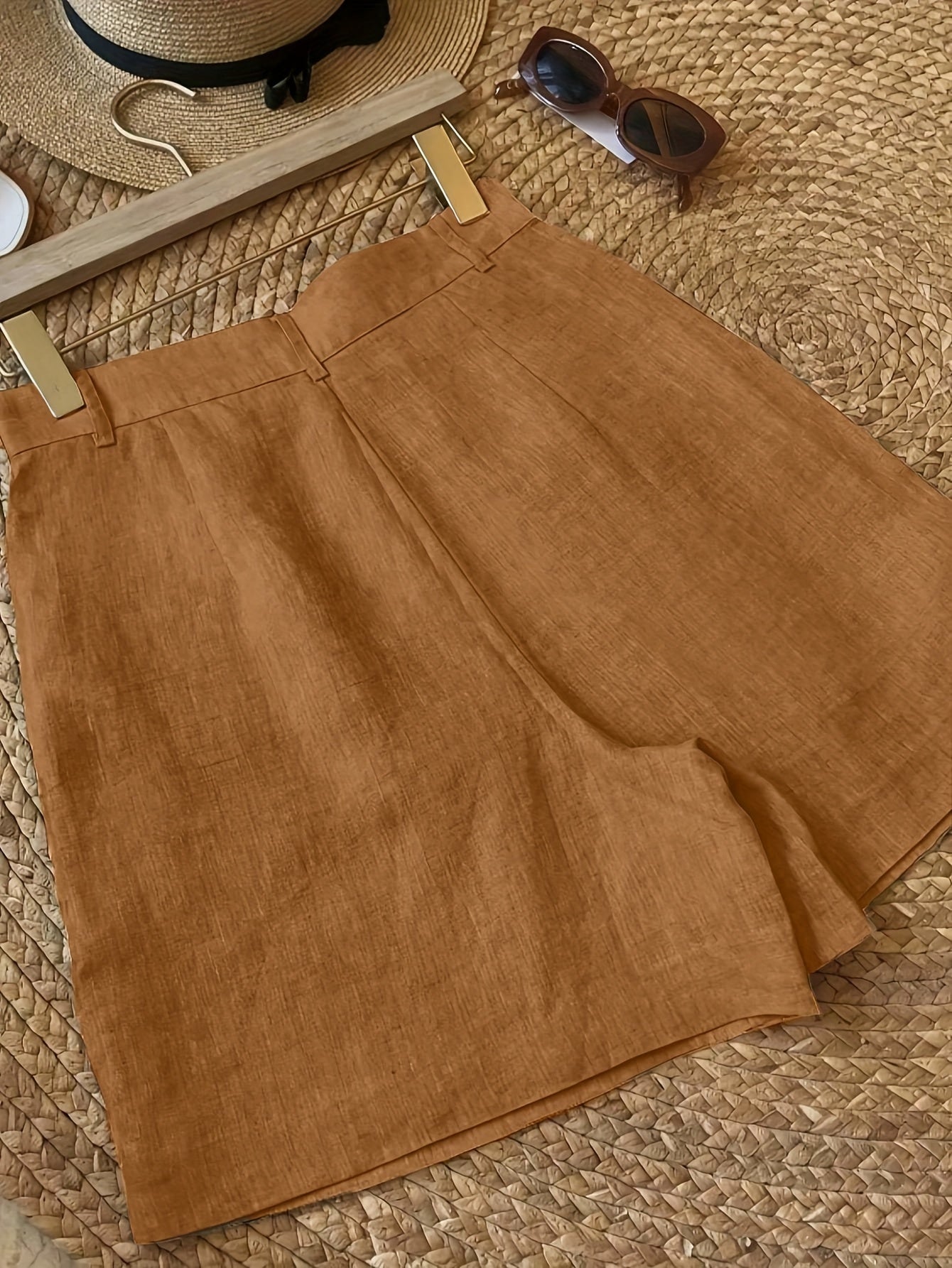 Damen Vintage Shorts im eleganten Sommerstil – Ideal für Freizeit & Urlaub